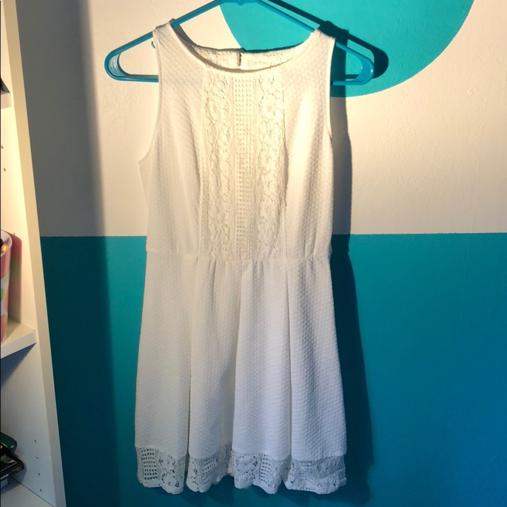 GORGEOUS white lace babydoll dress